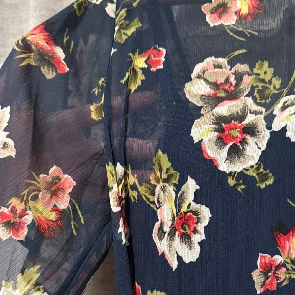 Abercrombie Floral Maxi Dress with front Slit
